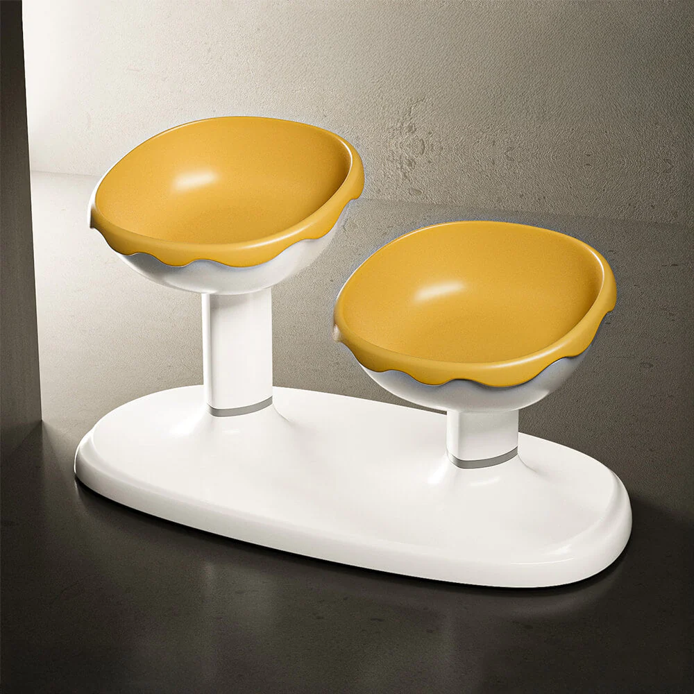 Multifunctional Adjustable Neck Protection Double Pet Bowl - Image 8