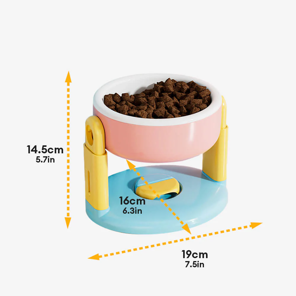 Neck Protection Adjustable Raised Pet Bowl with Anti-Slip Suction Base - Image 12