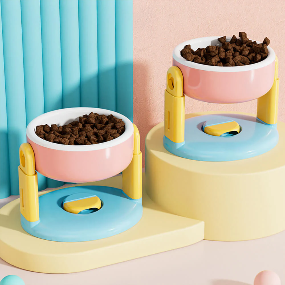 Neck Protection Adjustable Raised Pet Bowl with Anti-Slip Suction Base - Image 14