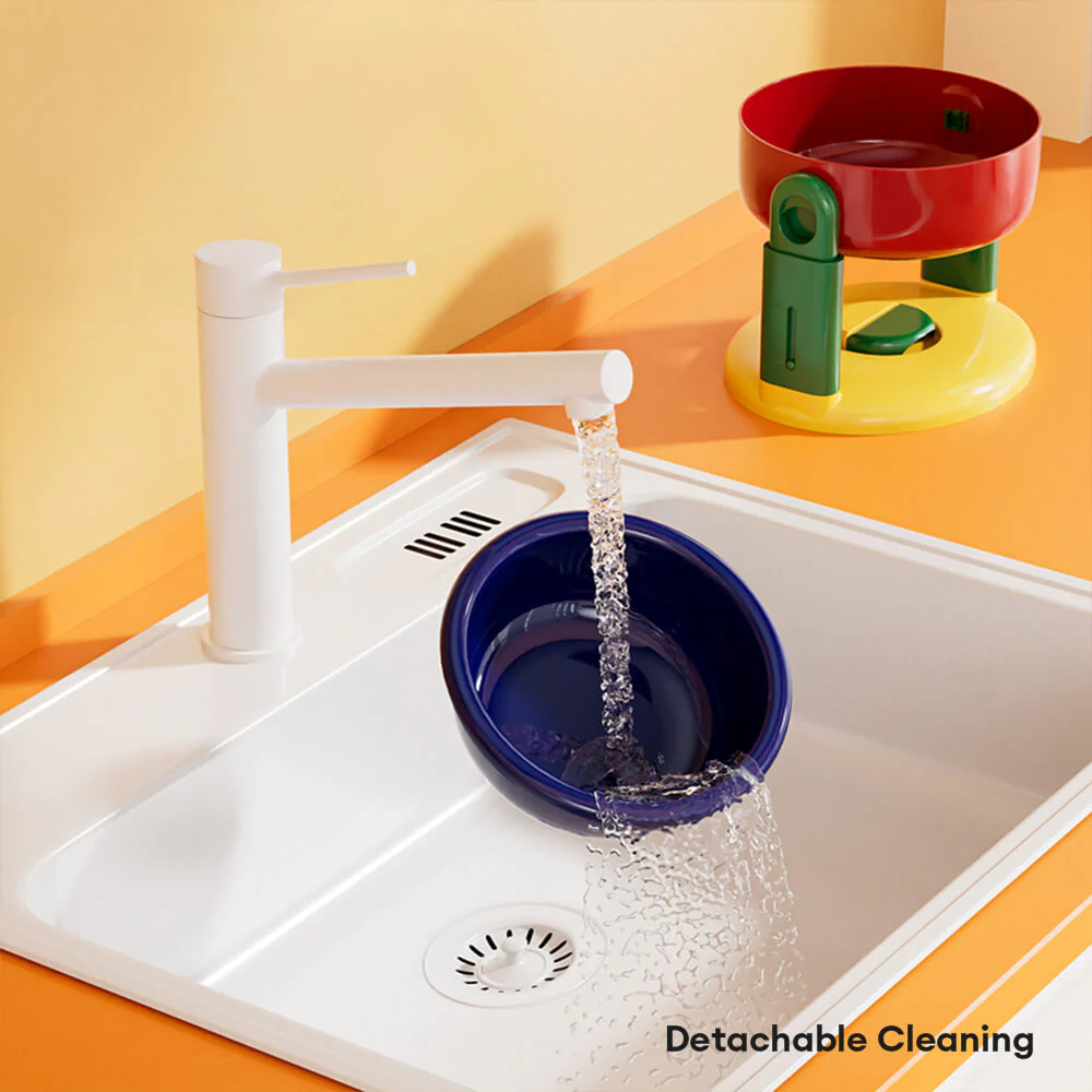Neck Protection Adjustable Raised Pet Bowl with Anti-Slip Suction Base - Image 9