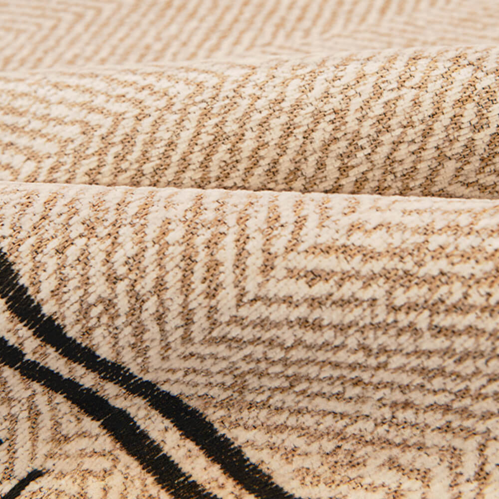 Non-Slip Herringbone Chenille Couch Cover with Wavy Edges - Image 7