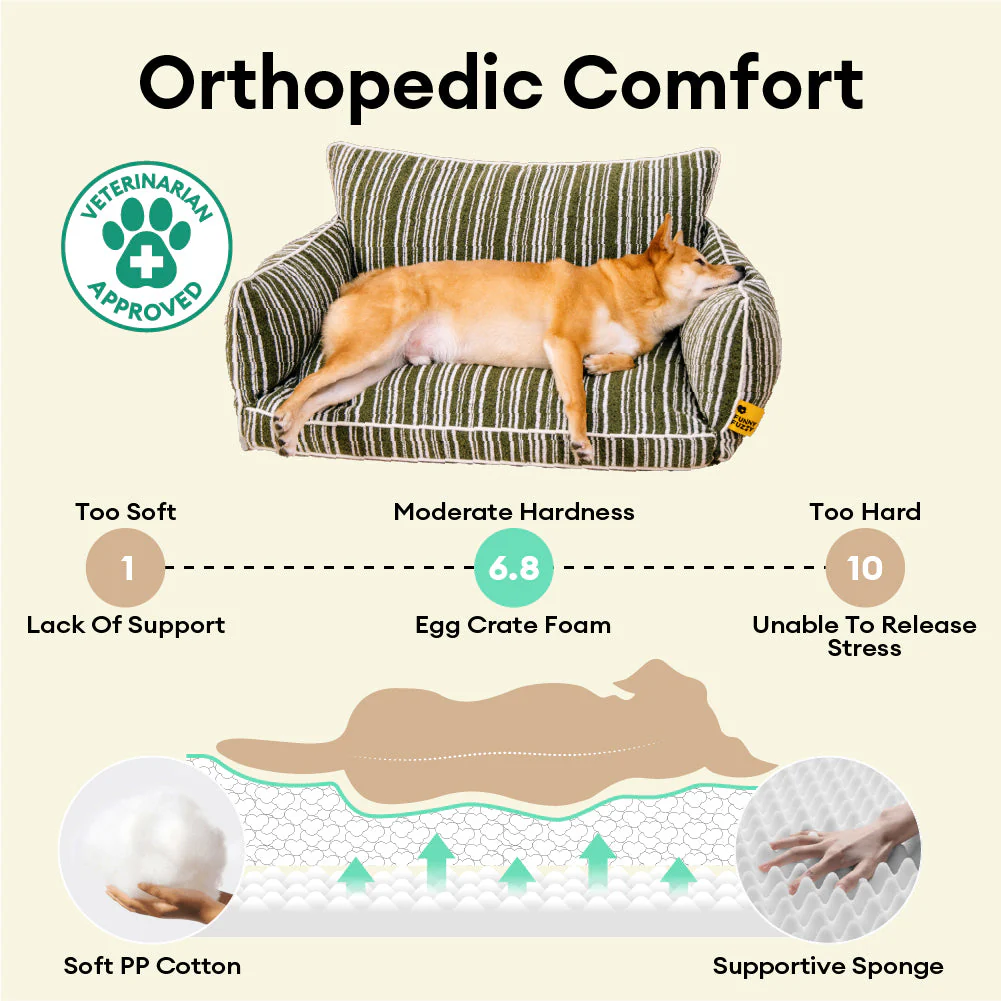 Orthopedic All-season Dog Sofa Bed - Funnyfuzzy SnugNest - Image 4