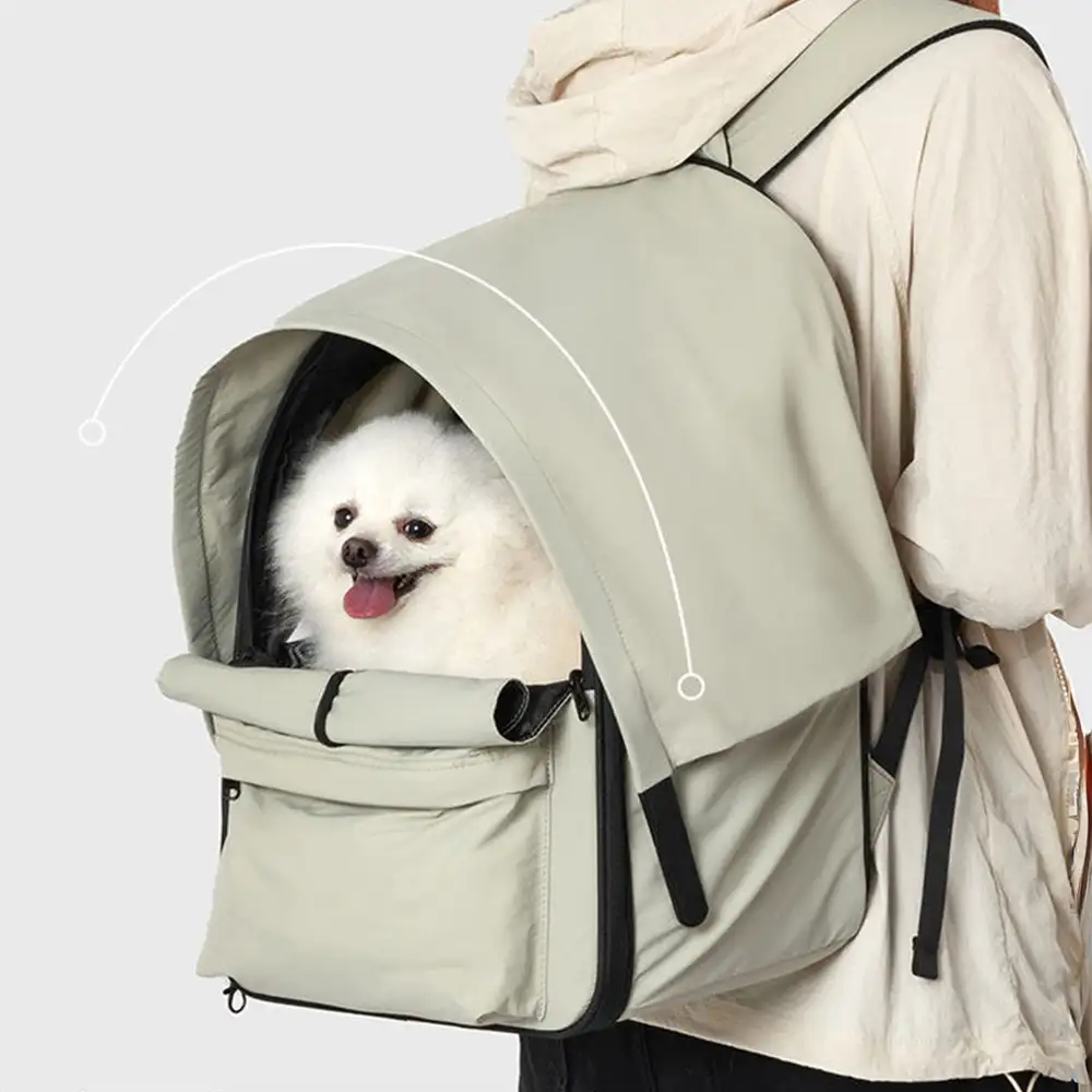 Outdoor Travel Expandable Breathable Cat Carrier Backpack with Sunshade - Image 7