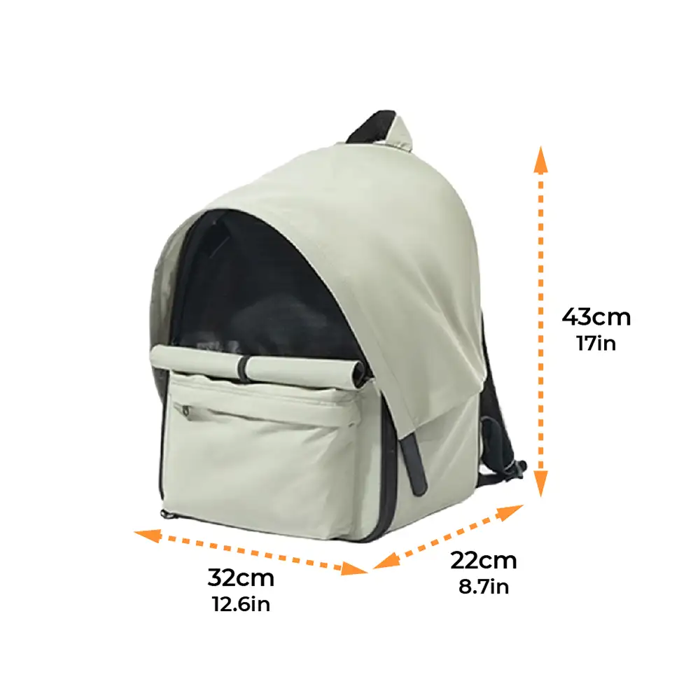 Outdoor Travel Expandable Breathable Cat Carrier Backpack with Sunshade - Image 9