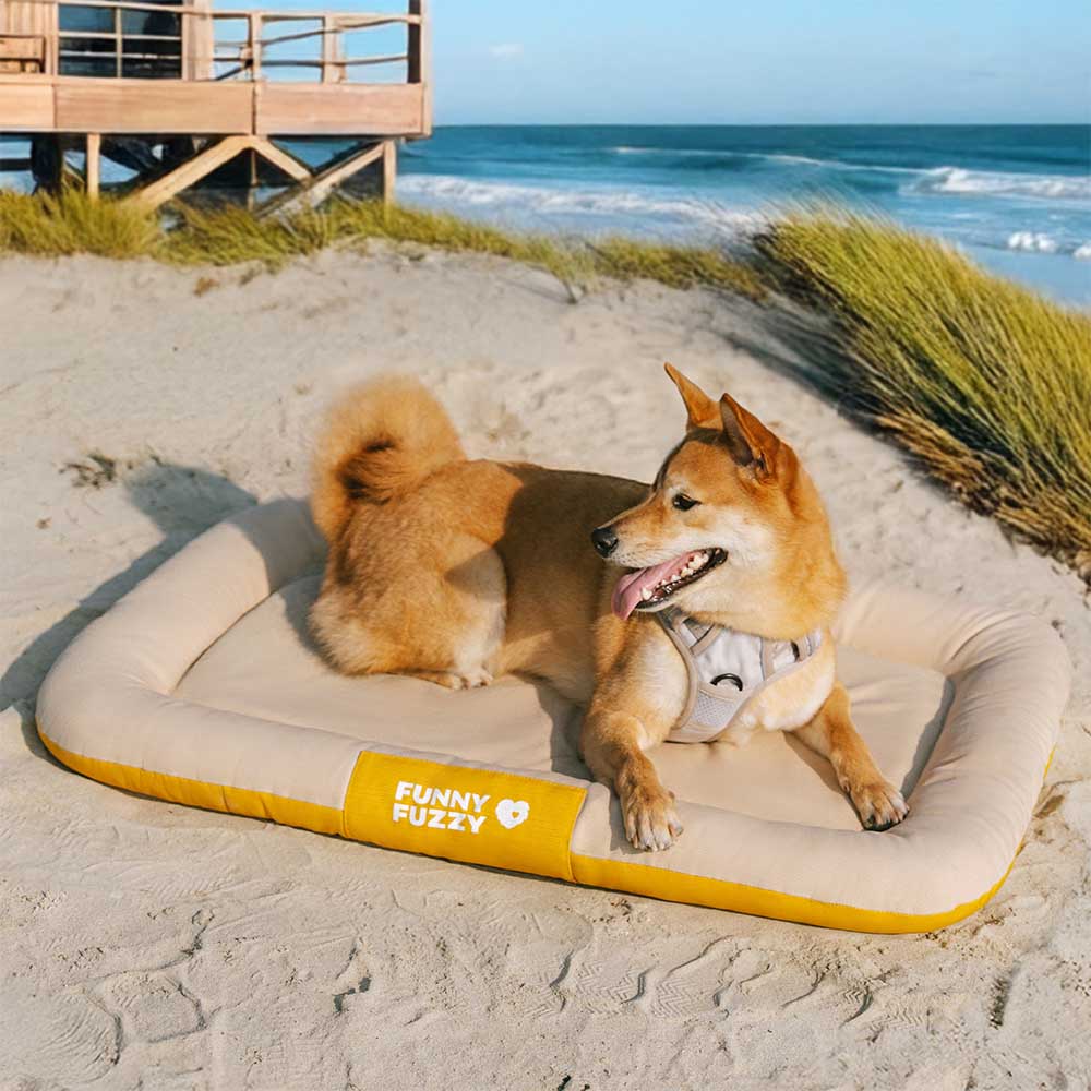 Outdoor Waterproof & Scratch-Resistant Colour-Blocked Orthopaedic Dog Mat - Trek Lounge - Image 17