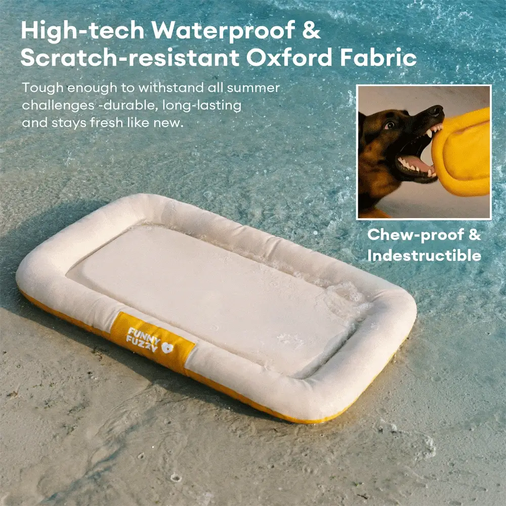 Outdoor Waterproof & Scratch-Resistant Colour-Blocked Orthopaedic Dog Mat - Trek Lounge - Image 5