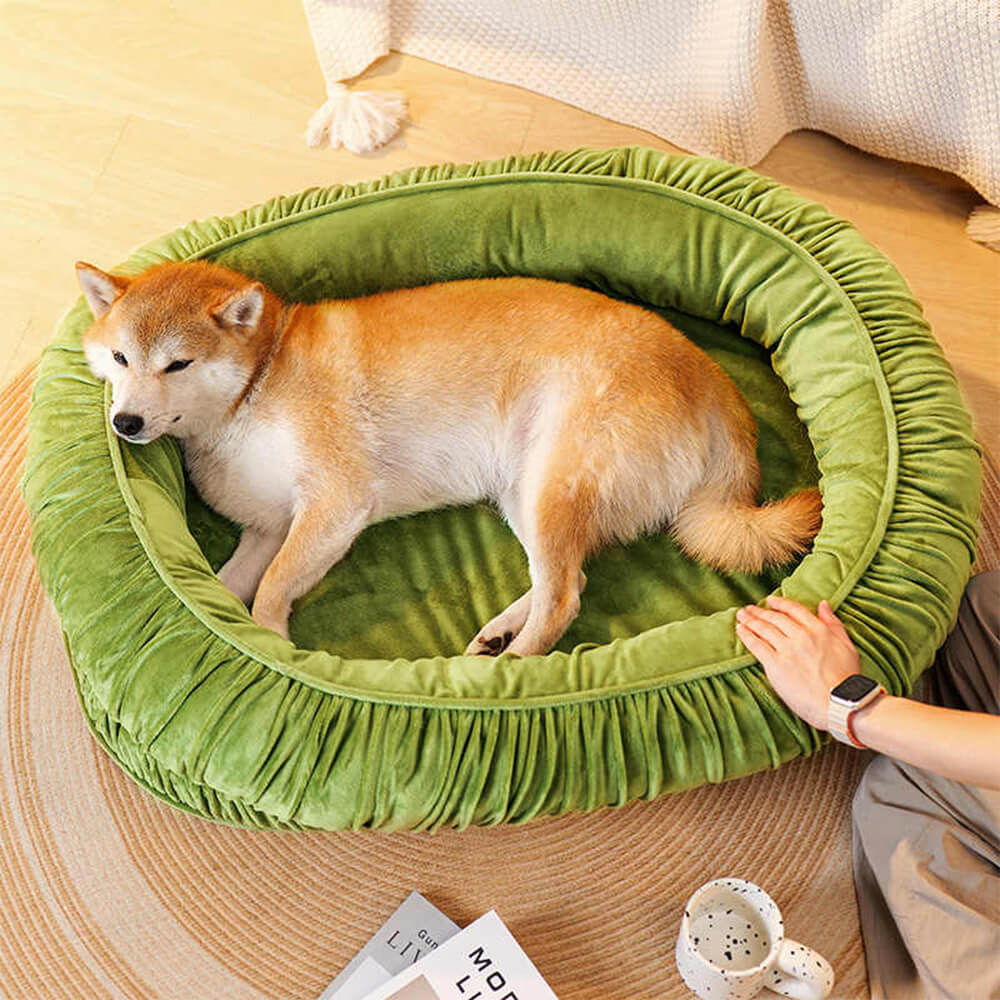 Oval Orthopaedic Support Cosy Sleeping Detachable Dog & Cat Bed - Image 10