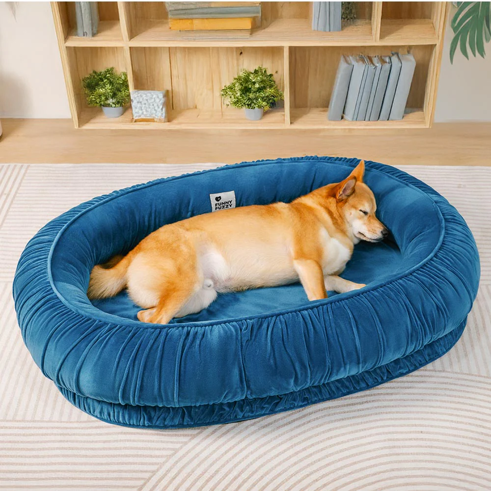 Oval Orthopaedic Support Cosy Sleeping Detachable Dog & Cat Bed - Image 5