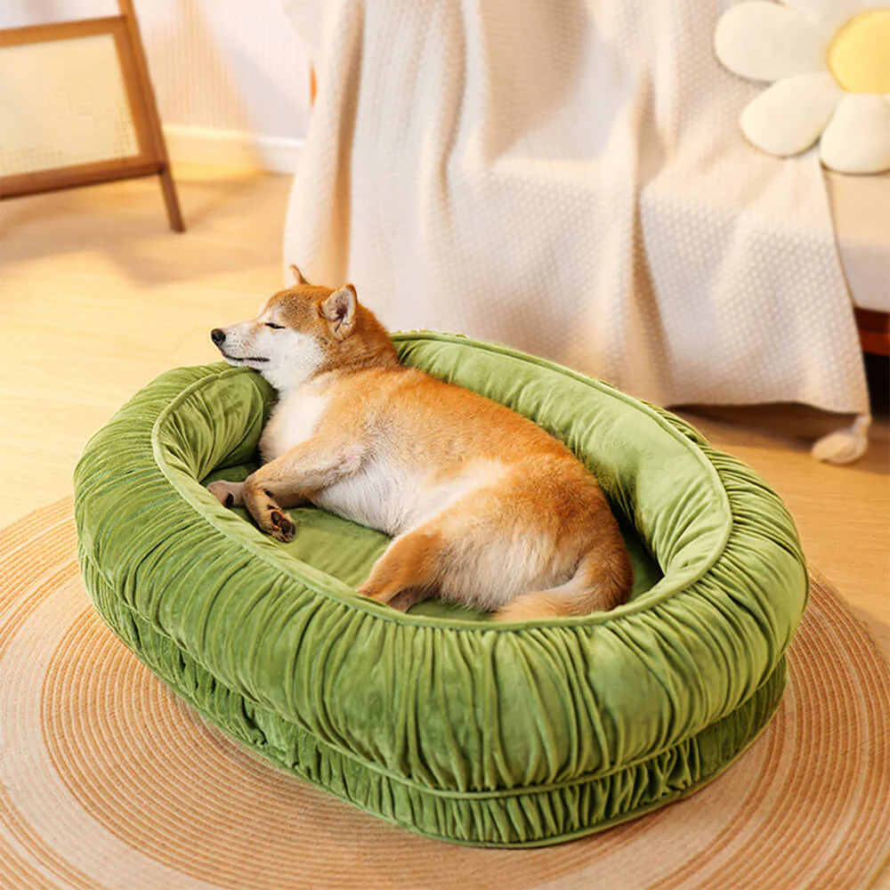 Oval Orthopaedic Support Cosy Sleeping Detachable Dog & Cat Bed - Image 9
