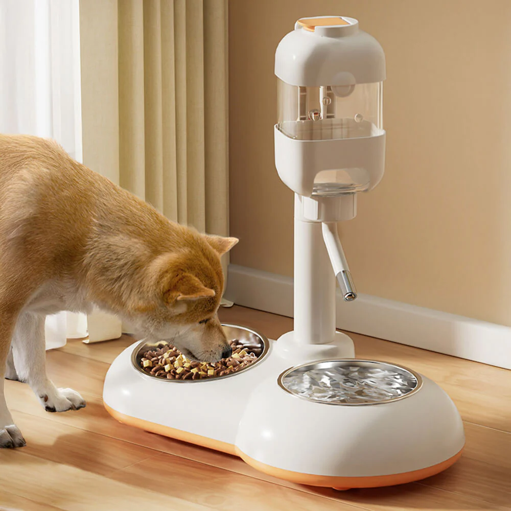 Pet Feeding Bowl Station Food Dispenser With Automatic Water - Image 8