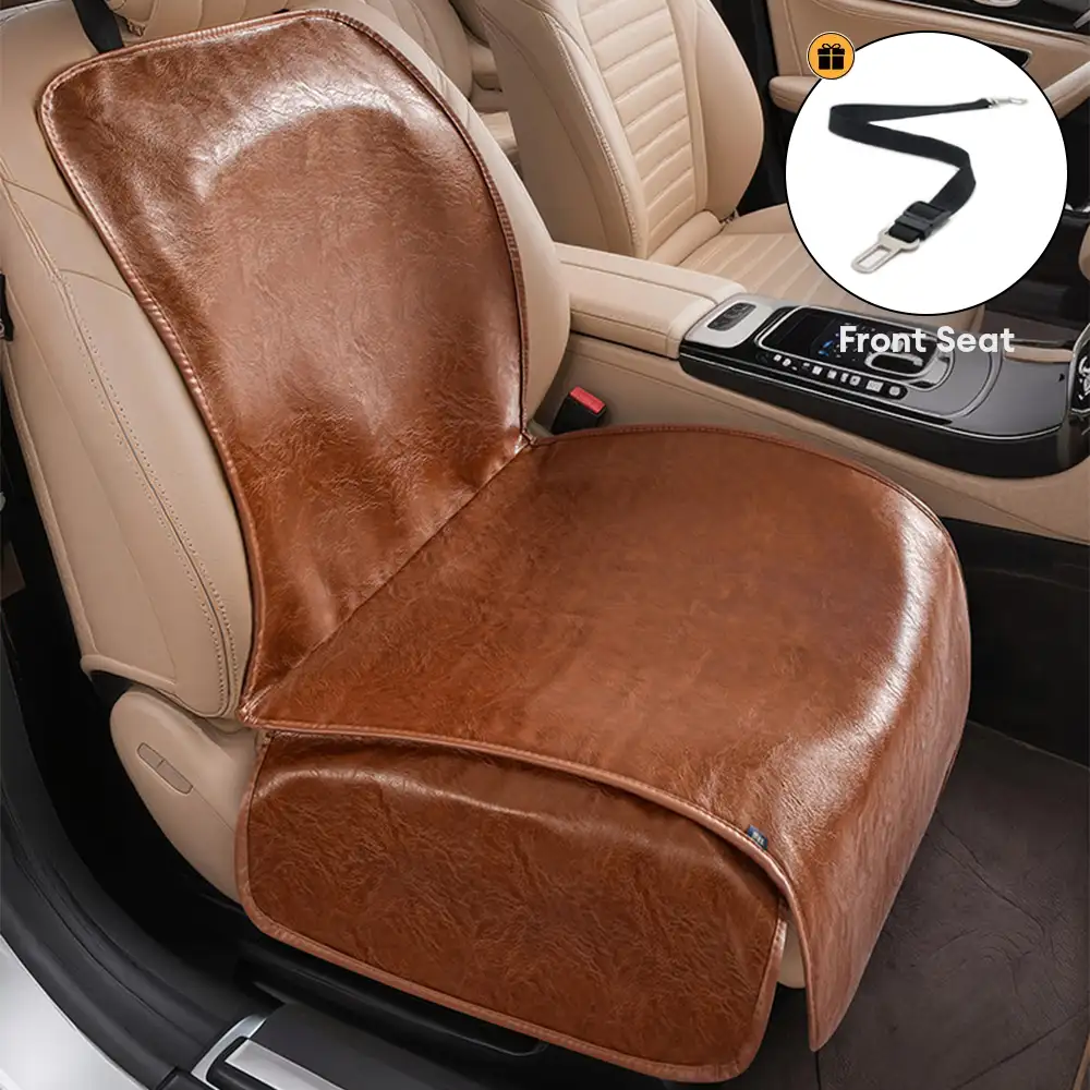 Pet Friendly Faux Leather Car Seat Mask - Waterproof And Stain Resistant - Image 4