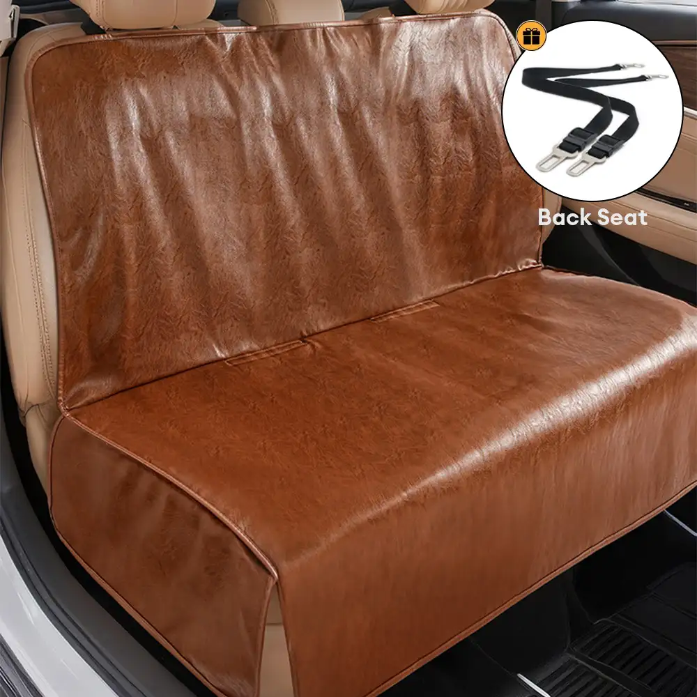 Pet Friendly Faux Leather Car Seat Mask - Waterproof And Stain Resistant - Image 5