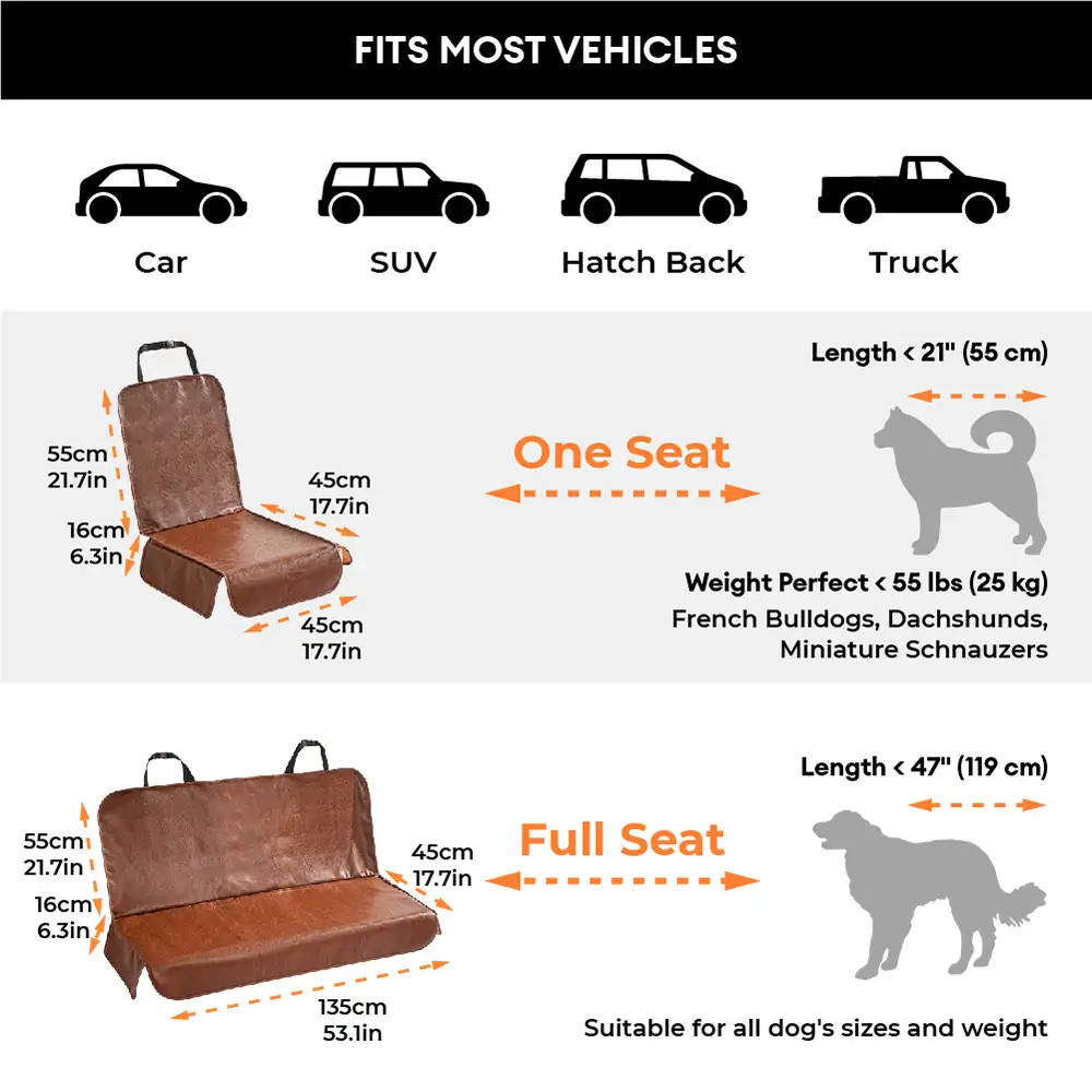 Pet Friendly Faux Leather Car Seat Mask - Waterproof And Stain Resistant - Image 9
