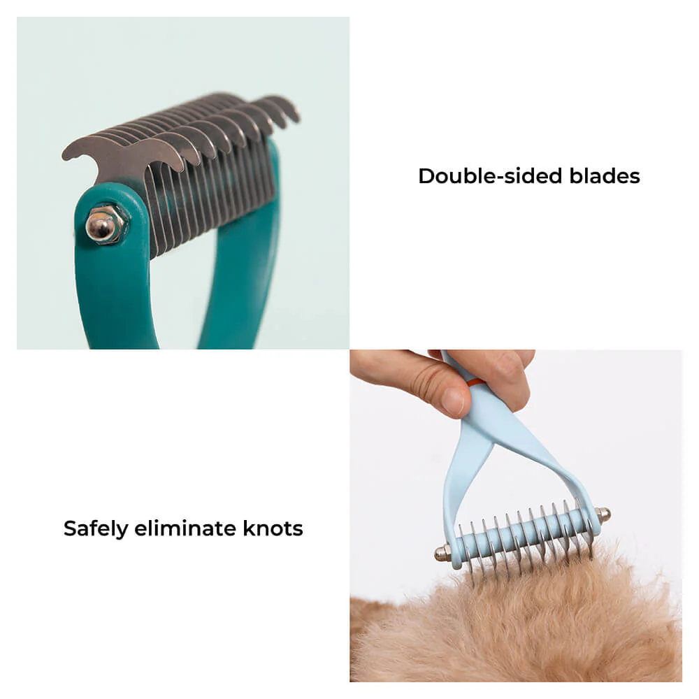 Pet Safe Dematting Comb Rake - Double Sided Blades-Limited Quantity - Image 5