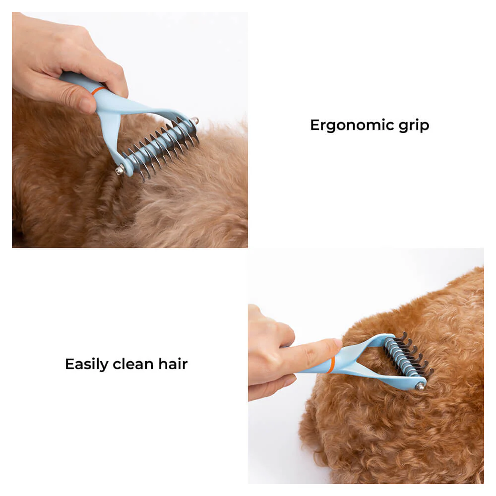 Pet Safe Dematting Comb Rake - Double Sided Blades-Limited Quantity - Image 7