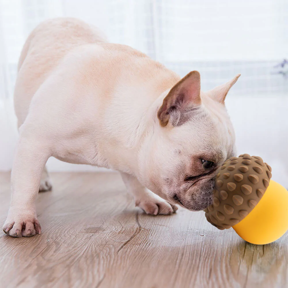 Pine cone Shape Interactive Leaking Food Ball Slow Feeder Dog Toy - Image 2