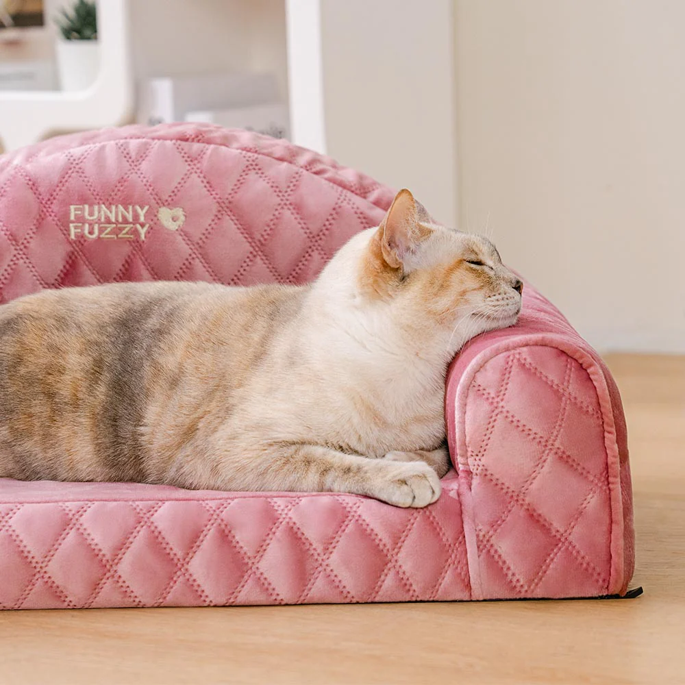 Pinky Cosy Indoor Sofa Calming Cat Bed - Princess Lord - Image 3