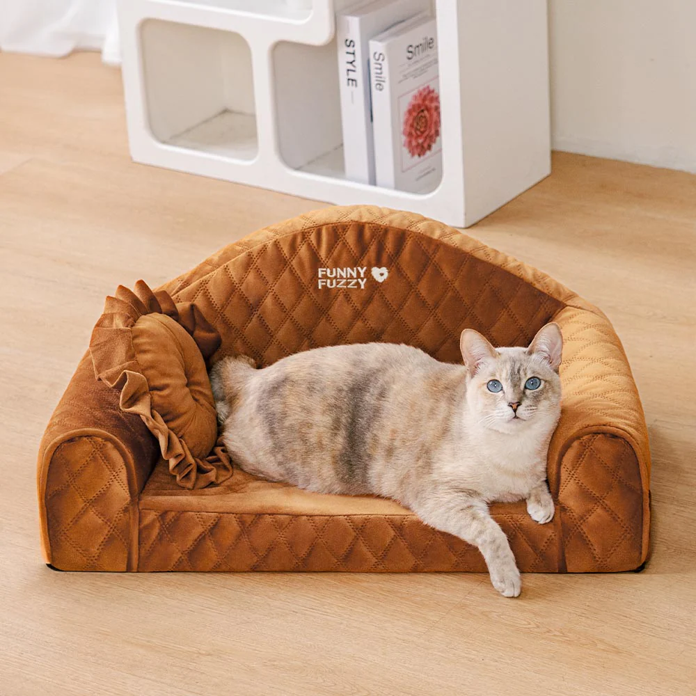 Pinky Cosy Indoor Sofa Calming Cat Bed - Princess Lord - Image 9