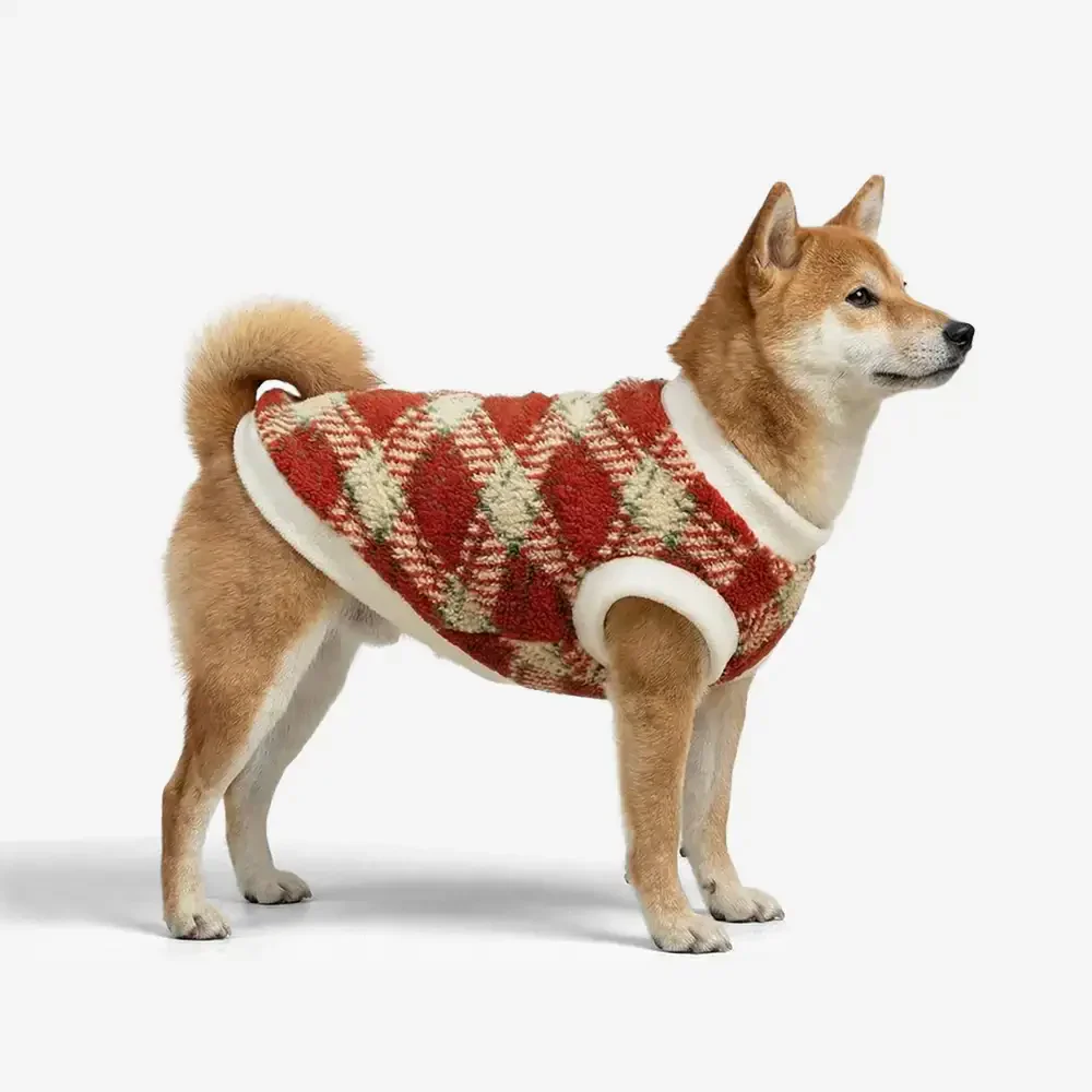 Plaid Comfortable Warm Plush Dog Jumper Suitable For All Breeds of Dogs - Image 2