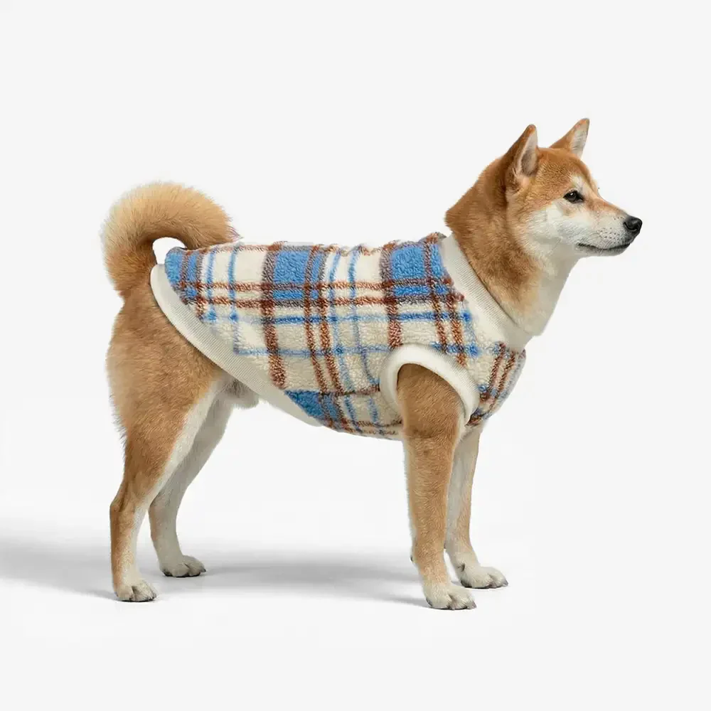Plaid Comfortable Warm Plush Dog Jumper Suitable For All Breeds of Dogs - Image 5