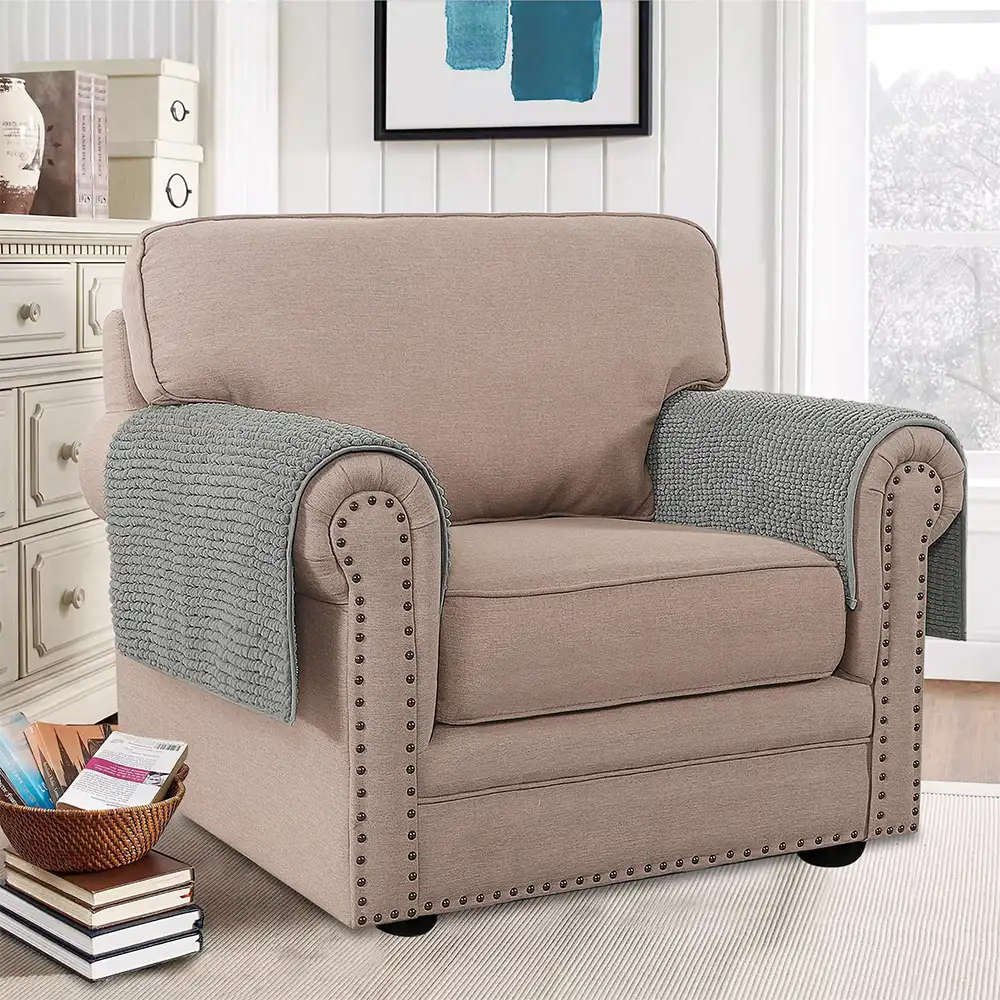 Plush Chenille Thick Sofa Protection Dirt-Resistant Non-Slip Washable Couch Cover - Image 10