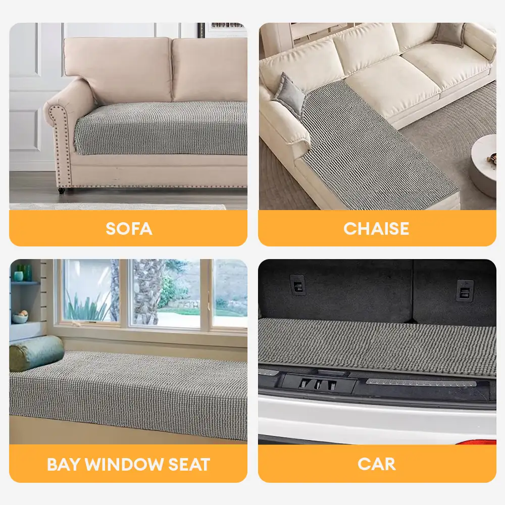 Plush Chenille Thick Sofa Protection Dirt-Resistant Non-Slip Washable Couch Cover - Image 9