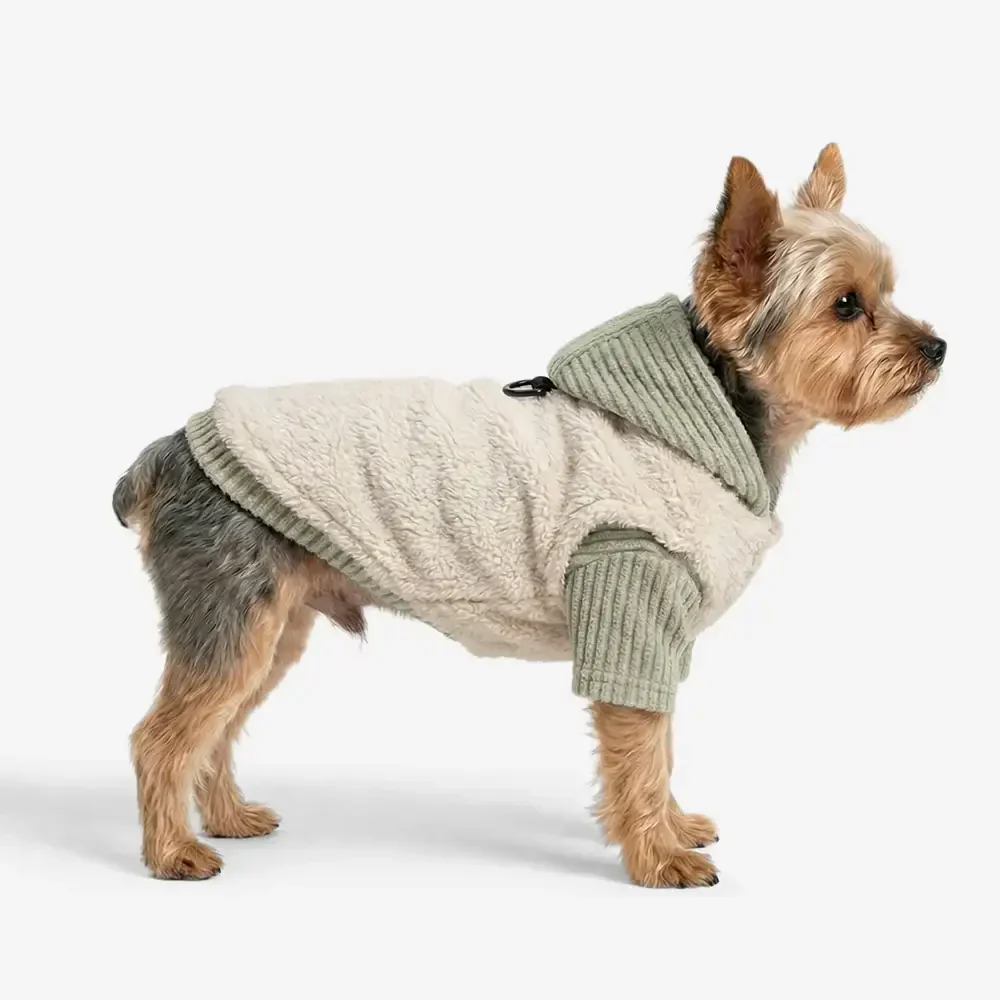 Plush Coat & Matching Turtleneck Jumper Two-Piece Dog Outfit Set - Image 7