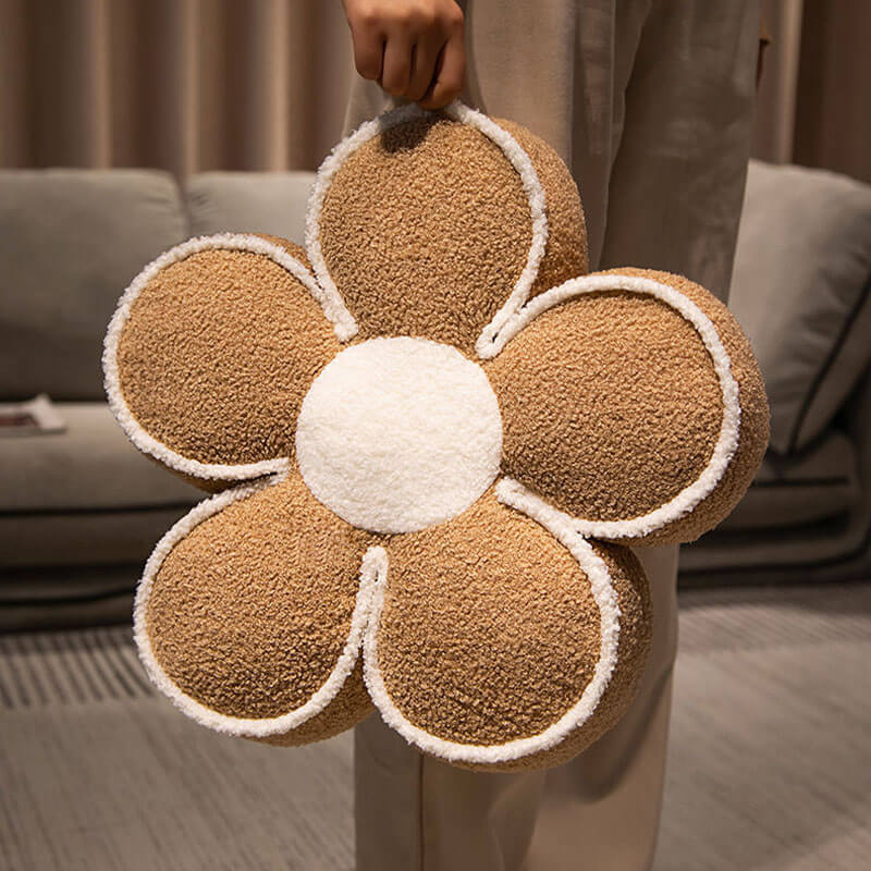 Plush Flower Decorative Throw Pillow - Image 6