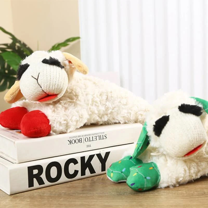 Plush Lamb Squeaker Toy Dog Interactive Toy-Limited Quantity - Image 4