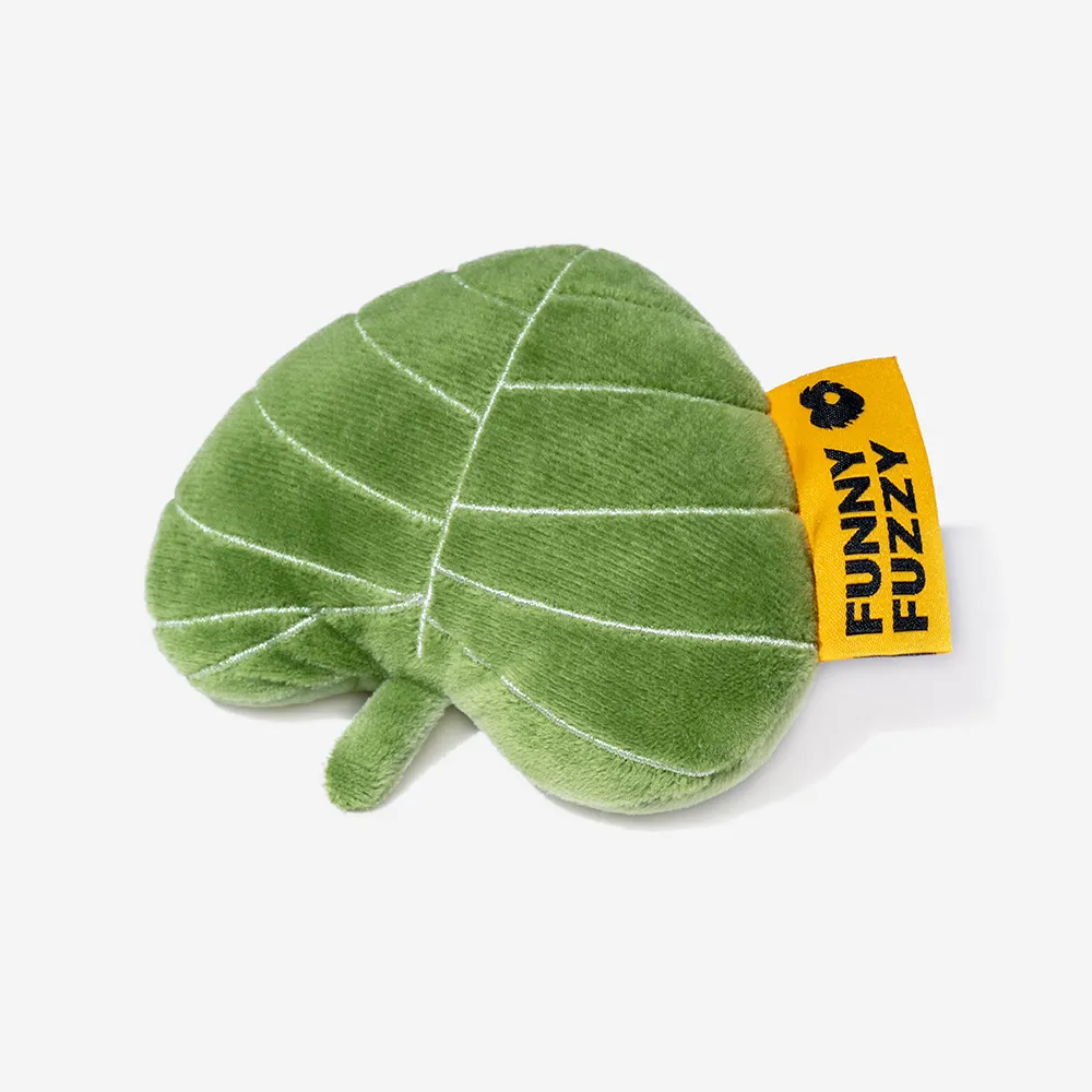 Plush Leaf-Shaped Squeaky Dog Toy - Funnyfuzzy SnugNest - Image 5