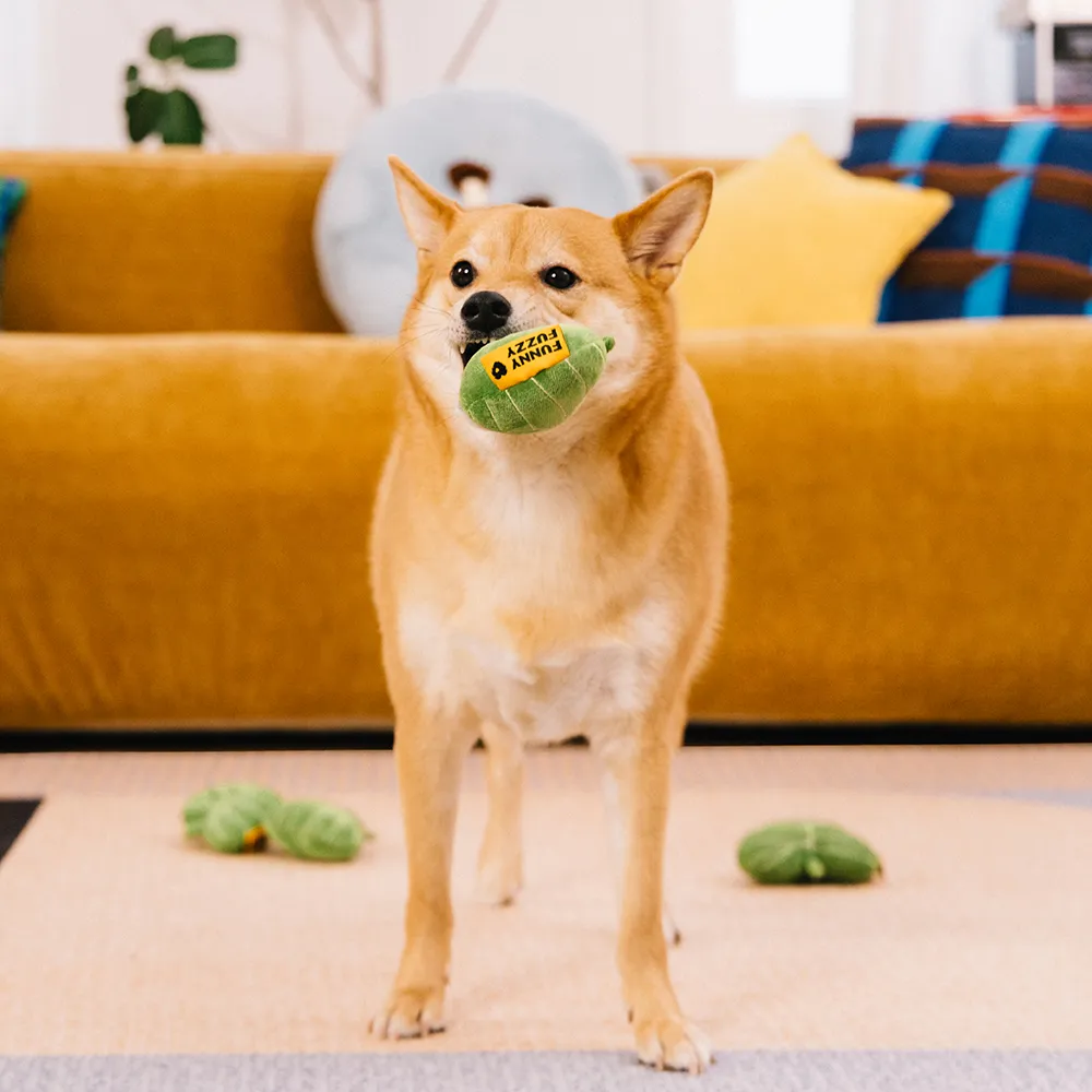 Plush Leaf-Shaped Squeaky Dog Toy - Funnyfuzzy SnugNest - Image 8