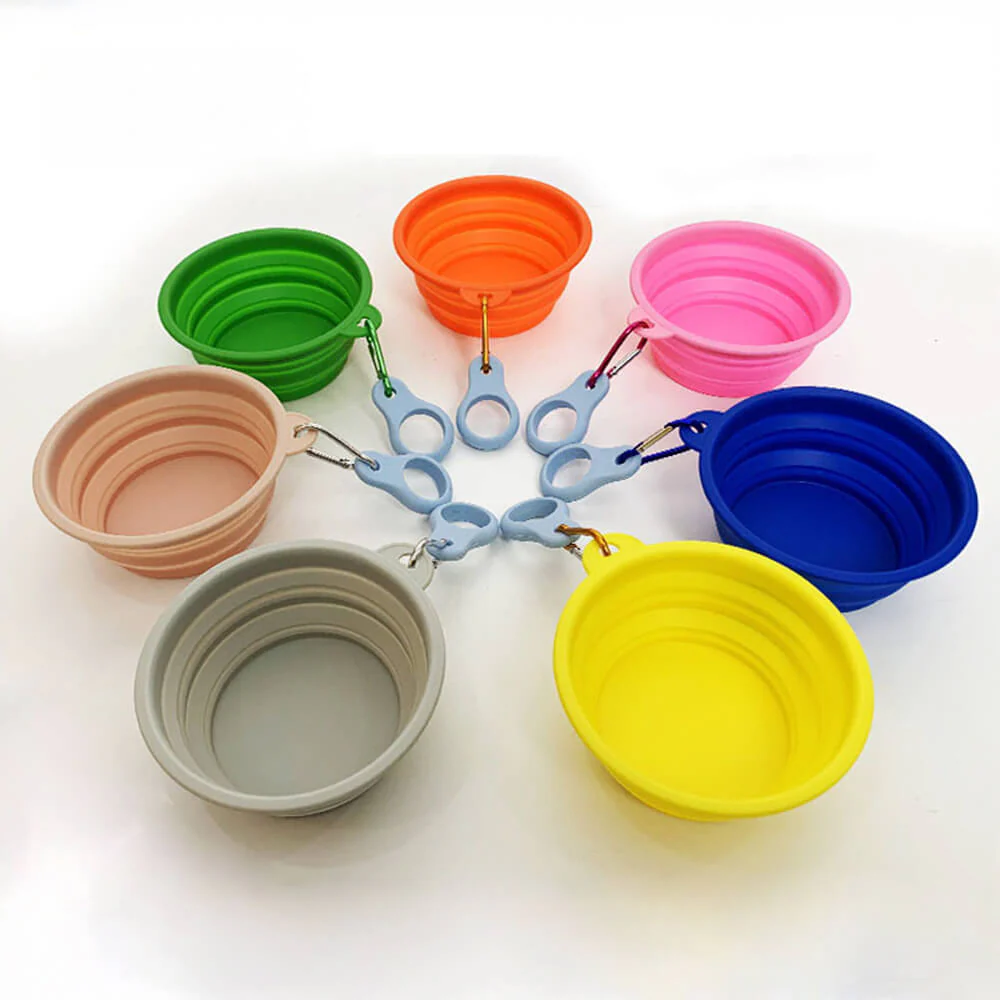 Portable Foldable Expandable Silicone Dog Food & Water Bowl - Image 10