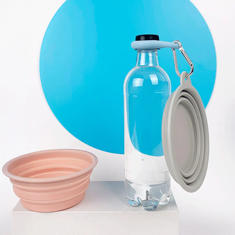 Portable Foldable Expandable Silicone Dog Food & Water Bowl - Image 8