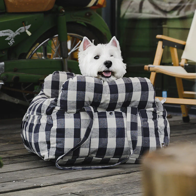 Portable Leisure Outing Pet Booster Large Dog Car Seat Bed - Image 14