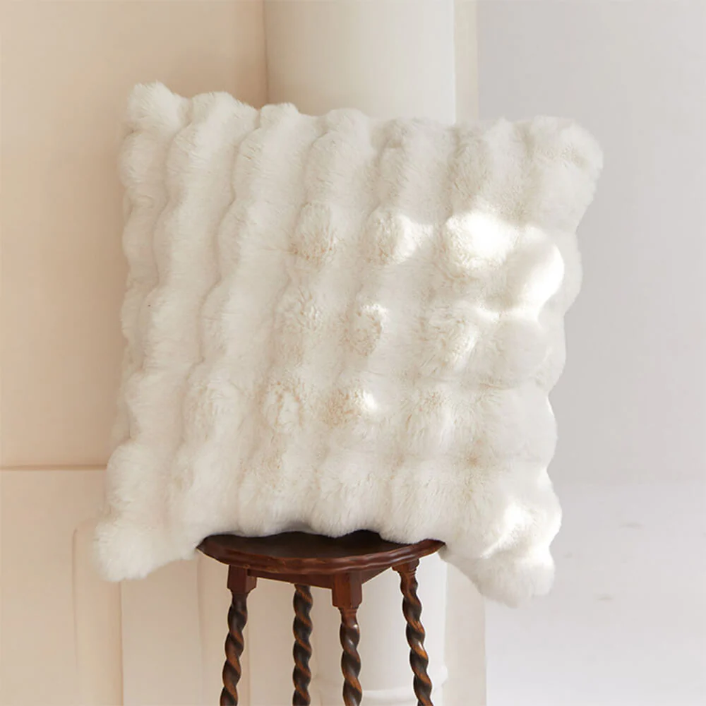 Premium Bubble Double Layer Thickened Faux Rabbit Fur Blanket - Image 10