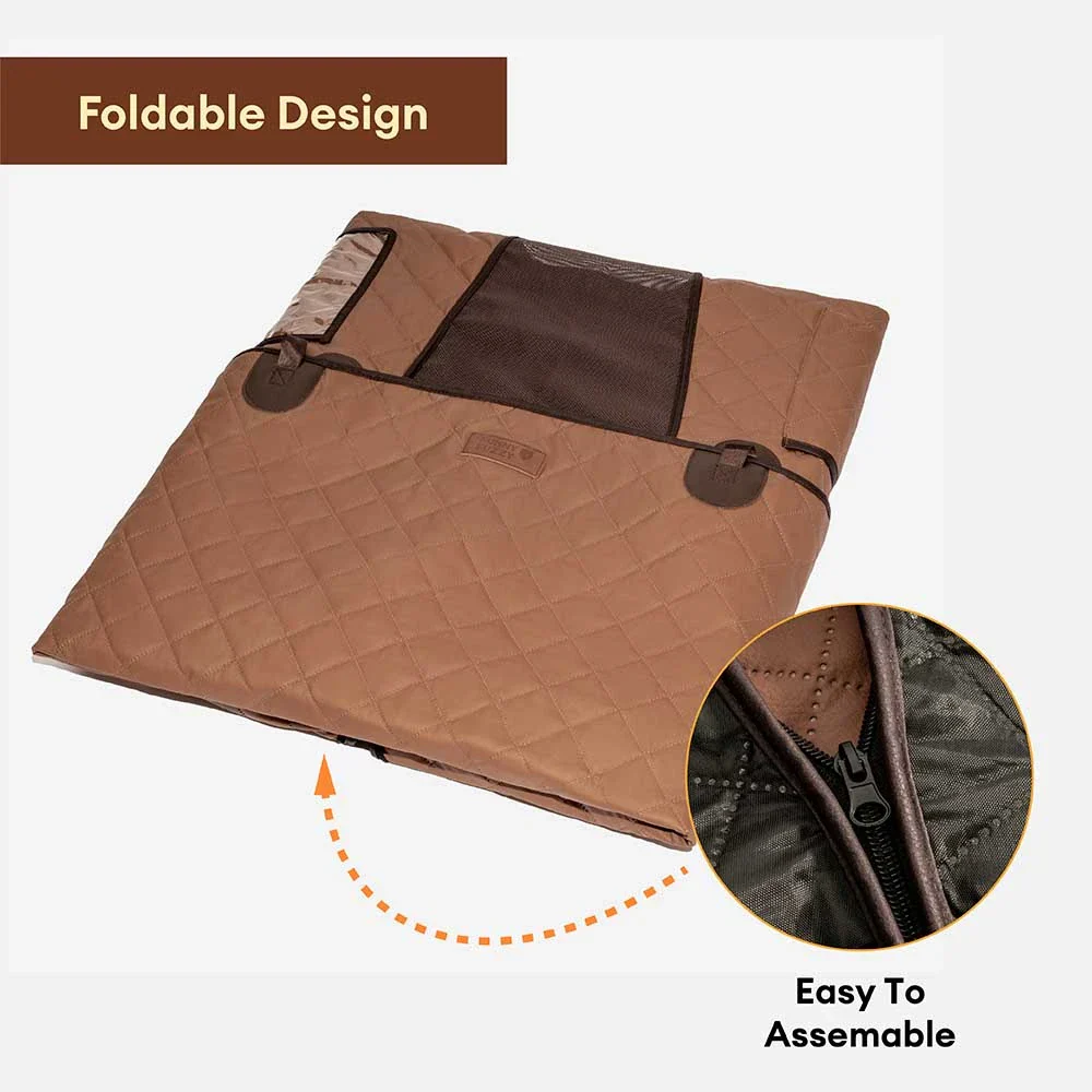 Premium Faux Leather Water-repellent Hammock Dog Car Seat Cover - RideProtector - Image 8