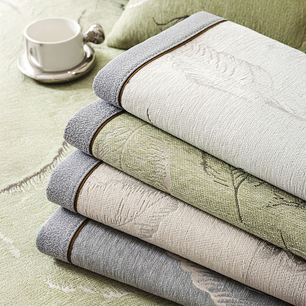 Premium Leaf Texture Chenille Non-Slip Anti-Scratch Couch Cover - Image 7