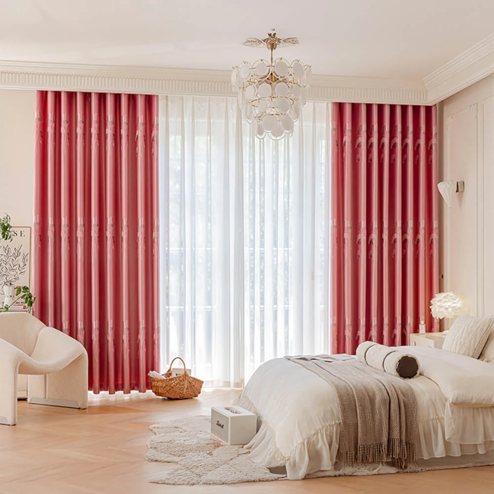 Refined Jacquard Breathable Noise Reduction Blackout Curtains - Image 8