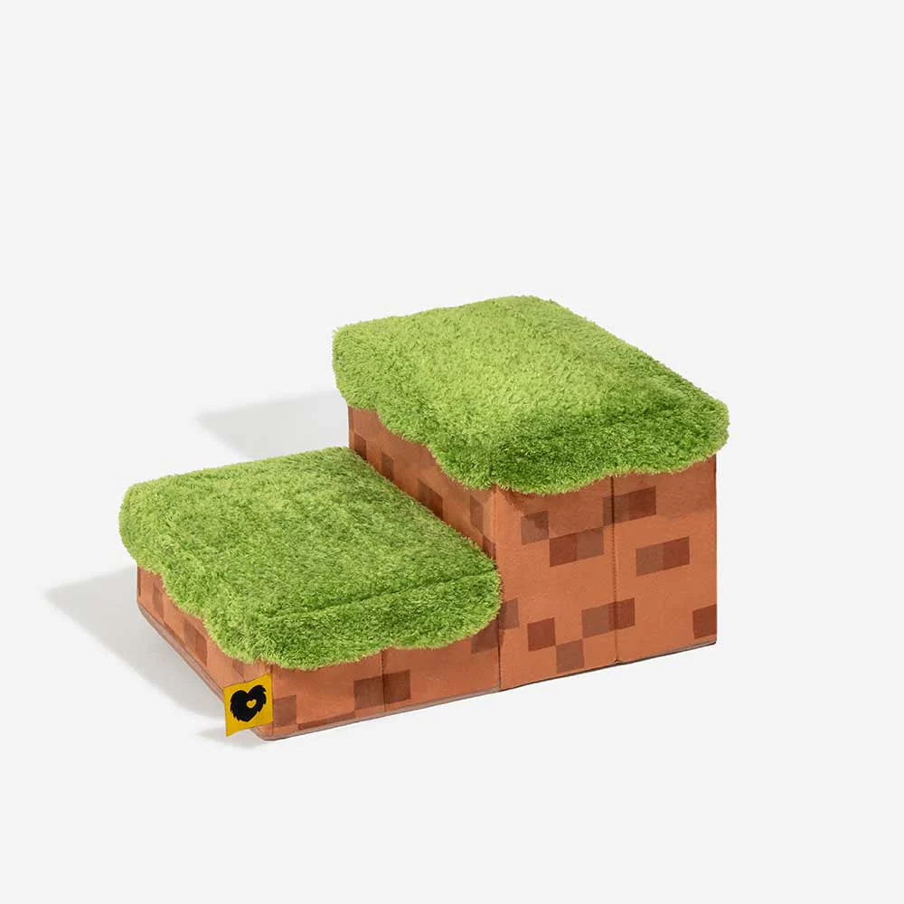 Retro Pixel Handcrafted Foldable Pet Stairs With Storage - Blocky PawGame - Image 16
