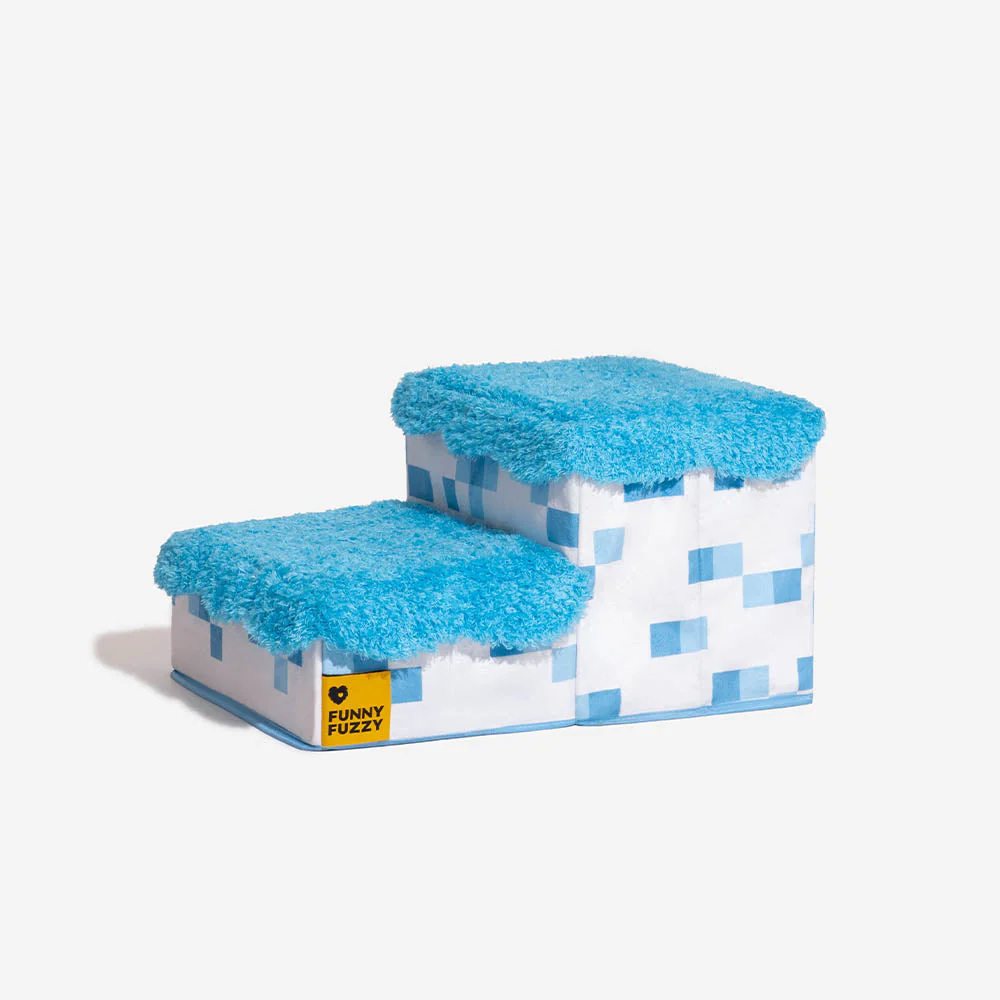 Retro Pixel Handcrafted Foldable Pet Stairs With Storage - Blocky PawGame - Image 20