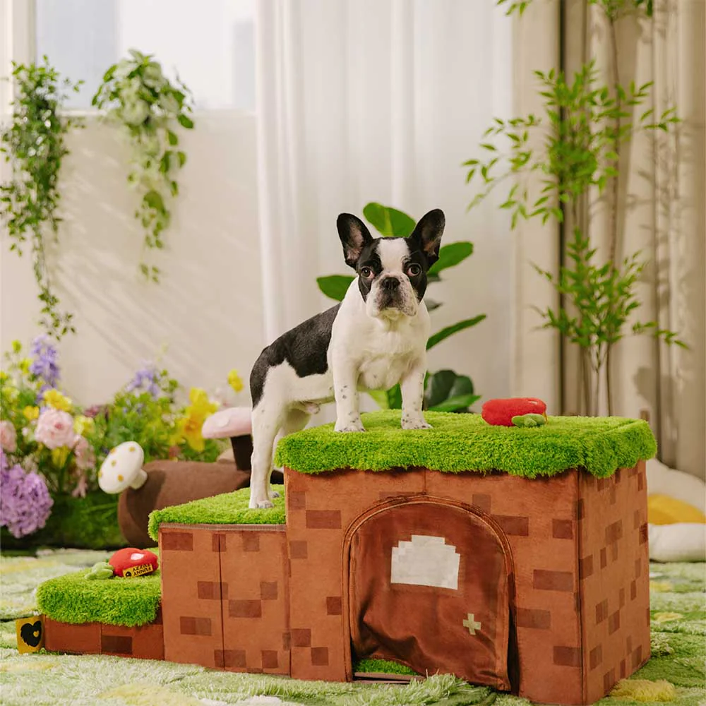 Retro Pixel Handcrafted Foldable Pet Stairs With Storage - Blocky PawGame - Image 9