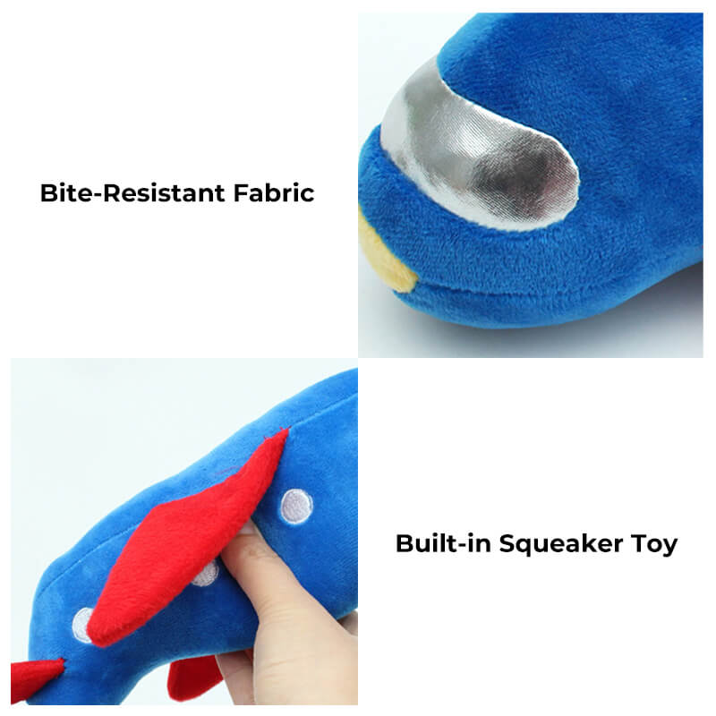Rocket Plane Toy Playful Squeaky Toy Dog Chew Toy - Image 6