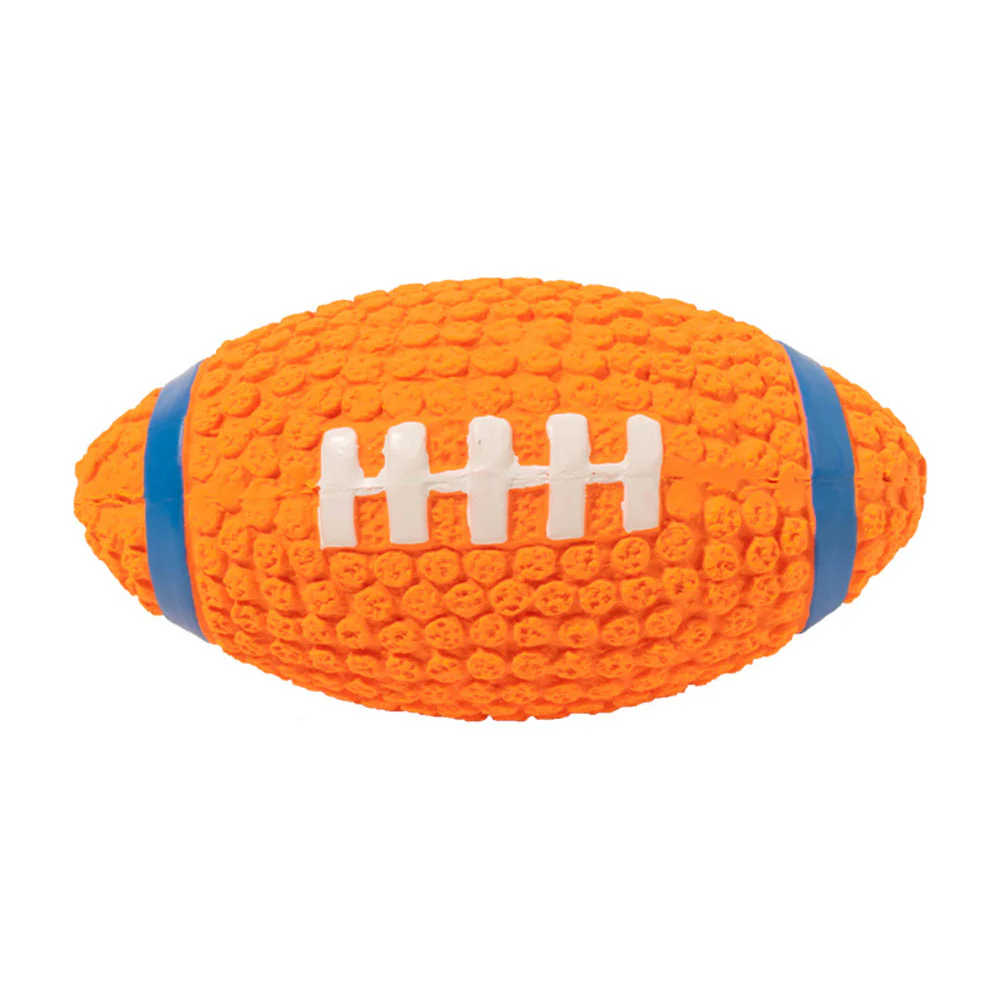 Rugby Dog Chew Toy with Squeaky - Image 7
