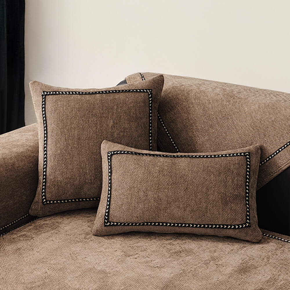 Simple Modern Jacquard High-Weight Non-Slip Chenille Couch Cover - Image 9