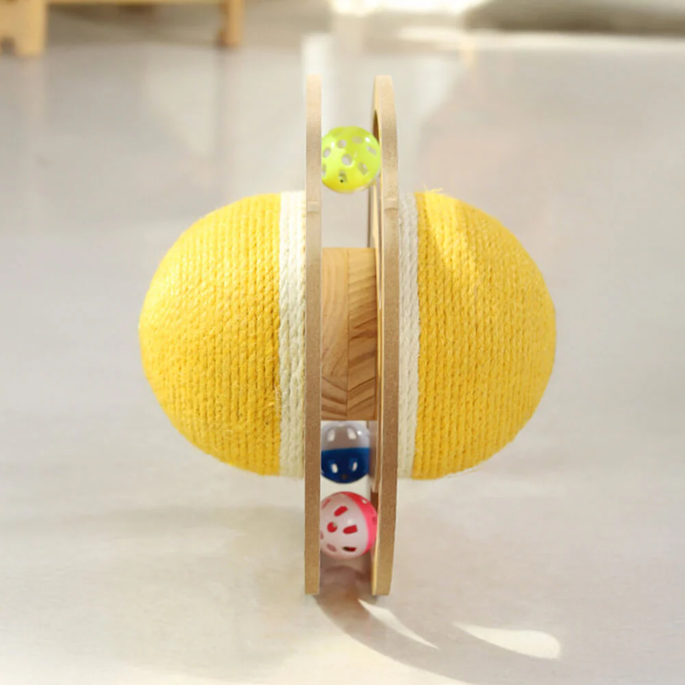 Sisal Scratching Ball Interactive Cat Toy - Image 3