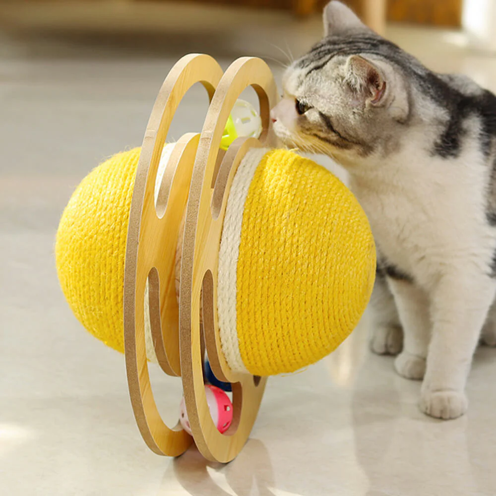 Sisal Scratching Ball Interactive Cat Toy - Image 5
