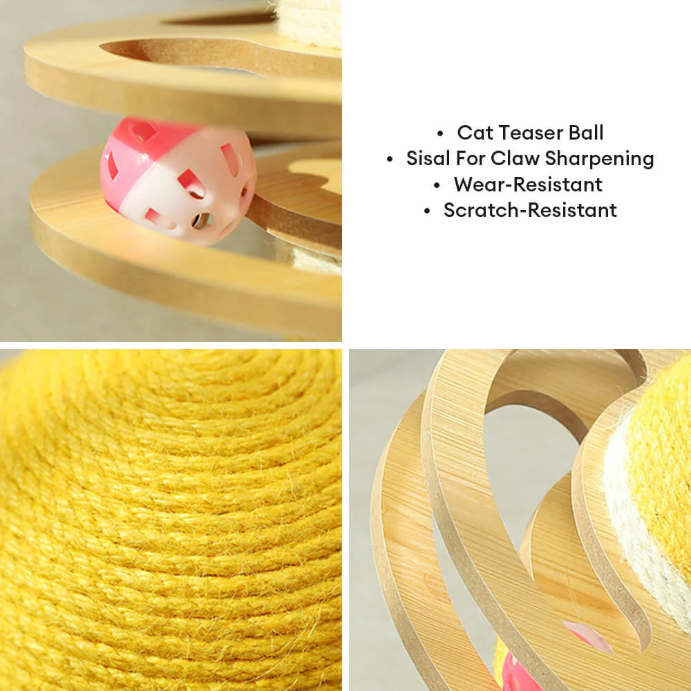 Sisal Scratching Ball Interactive Cat Toy - Image 6