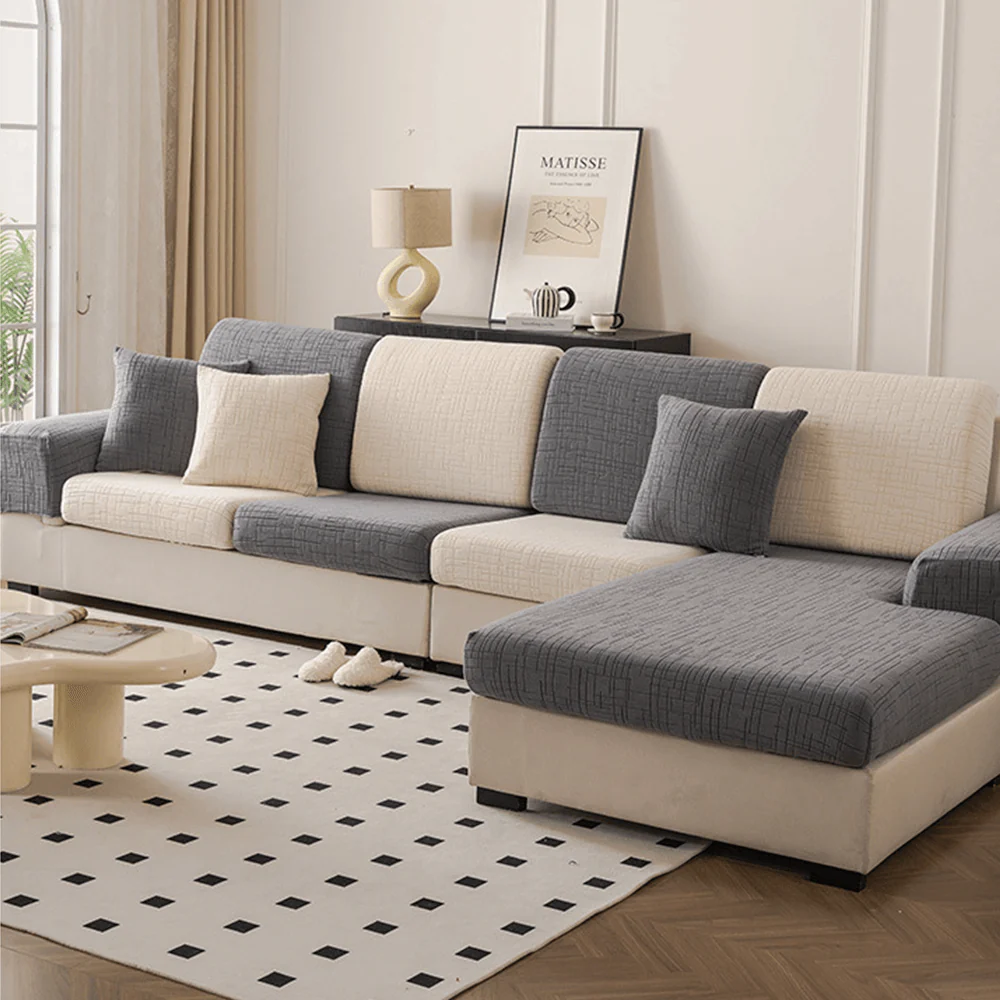 Skin-Friendly Jacquard Plush Breathable Sweat-Absorbent Full-Cover Magic Couch Cover - Image 11
