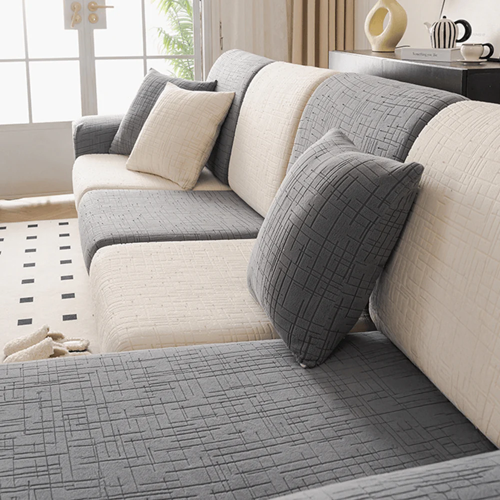 Skin-Friendly Jacquard Plush Breathable Sweat-Absorbent Full-Cover Magic Couch Cover - Image 12