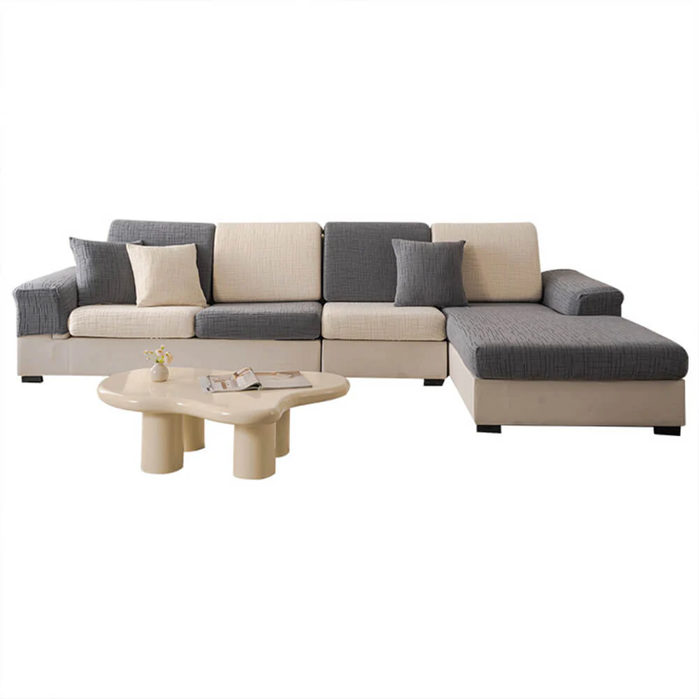 Skin-Friendly Jacquard Plush Breathable Sweat-Absorbent Full-Cover Magic Couch Cover - Image 6